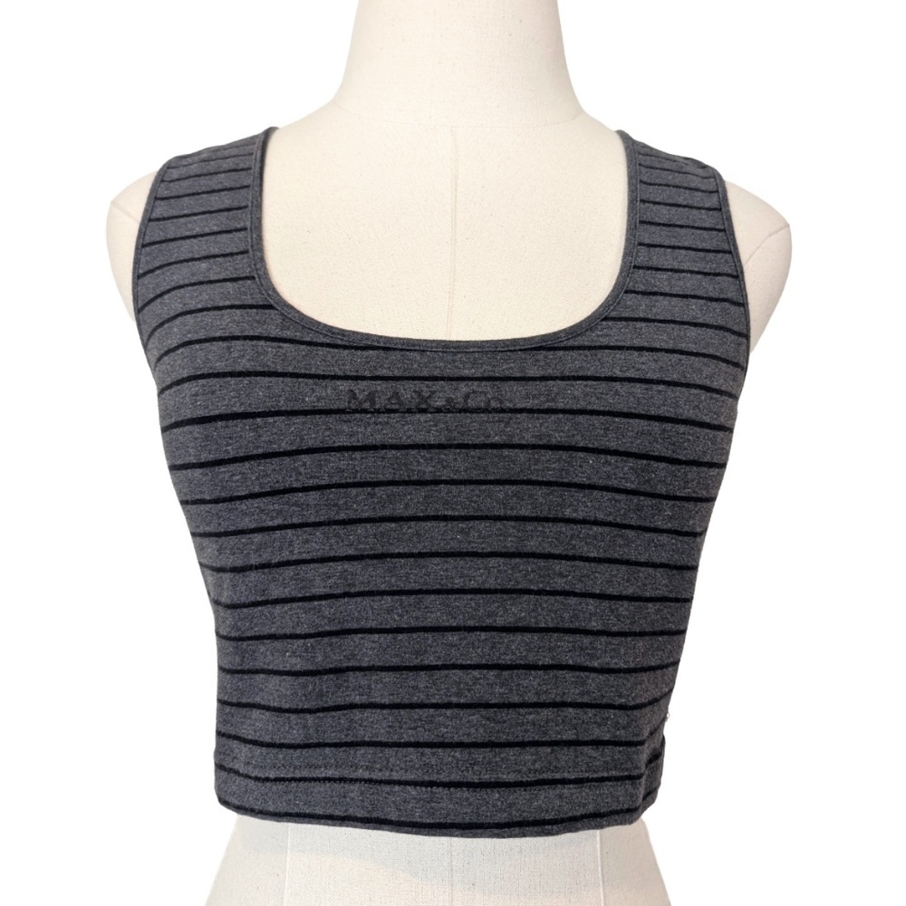 Free With Purchase Vintage Max & Co. Cropped Tank Top Striped
